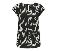 Only Onlnova Life Vis S/S Top AOP Camiseta, Black/AOP:587 Yoko, 42 para Mujer