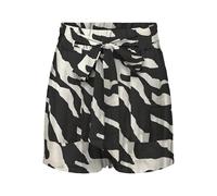 ONLY Onlnova Life Vis Talia - Pantalones Cortos AOP, Negro, M