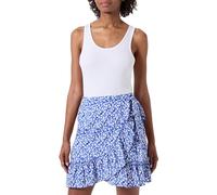 ONLY Onlolivia Wrap Skirt Wvn Noos Falda Cruzada, Azul, M Mujeres
