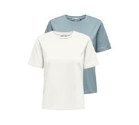 ONLY Onlonly S/S tee Noos 2 Pack Camiseta, Arona, S (Pack de 2) Mujeres