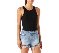 ONLY Onlpacy HW Dnm Shorts Noos Pantalones Cortos, Azul Claro (Denim), L para Mujer