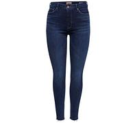 ONLY Onlpaola HW Skinny Fit Jeans, Dark Blue Denim, M / 30L para Mujer