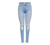 ONLY ONLPAOLA Life HW SK DNM AGI285 Noos Jeans, Mezclilla De Color Azul Claro, M para Mujer