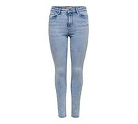 ONLY ONLPAOLA LIFE HW SKINNY ANK AZG871 NOOS, Jeans elásticos Mujer, Azul (Light Blue Denim), 32 cm (Medium)