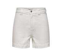 ONLY Onlparis HW DNM Mae - Pantalones Cortos, Blanco Denim, L
