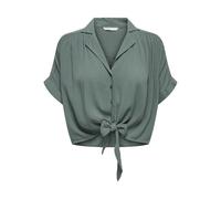 Only ONLPAULA Life S/S Tie - Camiseta de Manga Corta para Mujer (Talla S), Bálsamo Verde, S
