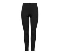 ONLY ONLPEONY Life HW Rib Zip Legging CC PNT, Negro, MW x 32L