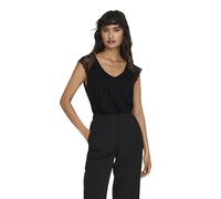 ONLY ONLPETRA S/S Lace Mix Top CS JRS, Negro, Medium