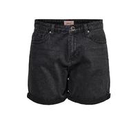 Only Onlphine Life Shorts BB Mas0003 Pantalones Cortos, Black Denim, XS para Mujer
