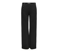 ONLY Onlpoptrash Life HW Belt Wide Pant Pnt, Negro, M / 32L Mujeres