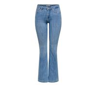 ONLY Onlpower Mid Waist Push Up Flared Dnm, Special Bright Blue Denim, L / 34L Mujeres