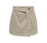 ONLY Onlprime HW Belt Wrap Skirt Pnt Falda Corta, Plaza Taupe, XL Mujeres