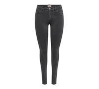 Only Onlrain Life Reg Skinny Dnm Noos Jeans, Dark Grey Denim/Detail:Mas655, L / 30L Mujer
