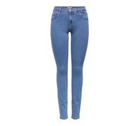 Only Onlrain Life Reg Skinny Dnm Noos Jeans, Medium Blue Denim/Detail:Pim430, XL / 32L Mujer