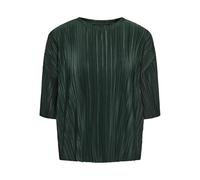 ONLY Onlravenna S/S Plisse Top Noos JRS, Plateado, XL