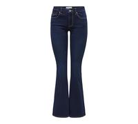 ONLY Onlreese Reg Retro Flared Dnm Box Pantalones Vaqueros, Dark Azul Denim, 27W / 32L Mujeres