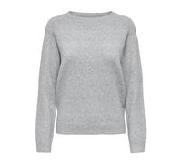 ONLY ONLRICA Life L/S KNT Noos 15204279 - Jersey para Mujer, Gris Claro, M