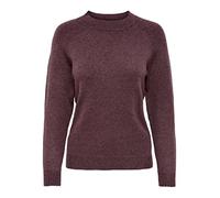 ONLY Onlrica Life L/S Pullover Knt Noos Suter Pulver, Marrón Rosa/Detalle: w.Melange, L para Mujer