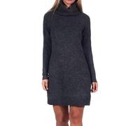 ONLY Onlrica Life L/S Vestido con Cuello Redondo Knt Noos Minivestido, Negro/Detalle: Melange, S para Mujer