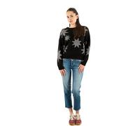 ONLY Onlrosie LS O-Neck Glitter Knt, Negro, XL para Mujer