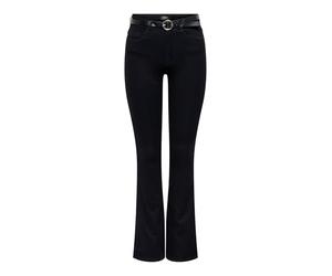 ONLY Onlroyal Belt HW Flared Dnm, Negro, M / 30L Mujeres
