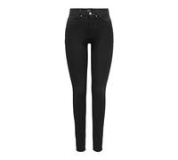 ONLY Onlroyal HW Skinny Pocket Cut Ext Dnm Vaqueros Ajustados, Negro, SW x 34L para Mujer