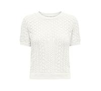 ONLY Onlsaga Life SS O-Neck CC Knt Suéter pulóver, Cloud Dancer, XS para Mujer
