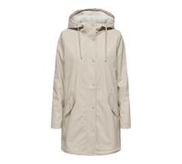 Impermeable semilargo con capucha Mujer Talla M. Color Beige