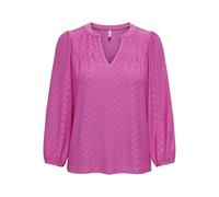 ONLY Onlsandra L/S Split Top JRS, Fucsia Fedora, L