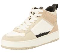 ONLY Onlsaphire-2 PU High Sneaker Noos, Zapatillas Mujer, Beige Detail Black, 41 EU