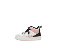 ONLY ONLSAPHIRE-2 PU High Sneaker Noos, Zapatillas Mujer, White/Detail:Black, 40 EU