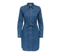 ONLY Onlsasia L/S Stretch Dnm Dress AKM Noos, Dark Azul Denim, XXS Mujeres