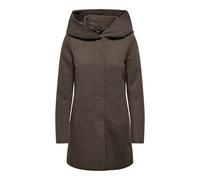 Only ONLSEDONA Light Coat OTW Noos, Chaqueta De Las Mujeres, Hot Fudge/Detail:Melange, XXS