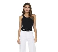 ONLY Onlsharai Lace Tank Top Jrs Camiseta de Tirantes Anchos, Negro, XS Mujeres