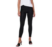 ONLY Onlshine Noos-Leggings Pantalones, Black/AOP: Leo, L para Mujer