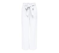 ONLY Onlsiesta HW PB Belt Linen Bl Pant Pnt Pantalones de Tela, Blanco Brillante, L x 32L para Mujer