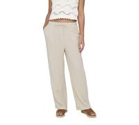 ONLY Onlsiesta MW Pull-up Linen Bl Pant Pnt Pantalones de Tela, Moonbeam, L x 32L para Mujer