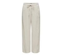 ONLY Onlsiesta MW Pull-up Linen Bl Pant Pnt Pantalones de Tela, Moonbeam, L x 32L para Mujer