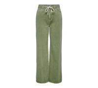 ONLY ONLSILLA MW Wide String Pant PNT, Verde Aceite., L x 32L