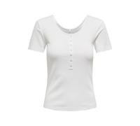 ONLY Onlsimple Life S/S Button Top Box Jrs, Cloud Dancer, S Mujeres