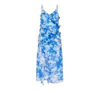 ONLY Onlsine Life Strap Frill Long Dress WVN Elegante Vestido Largo de Verano con Volantes, Azul Claro, L