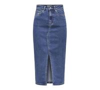 Only Onlsiri Front Slit Skirt Dnm Gua Noos Falda, Azul, XS para Mujer