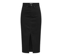 Only Onlsiri Front Slit Skirt Dnm Gua Noos Falda, Negro, M para Mujer
