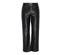 ONLY Onlsmooth HW But Faux Leather Pnt, Negro, S / 32L Mujeres