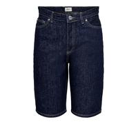 ONLY Onlsonny HW Wide Dnm Shorts Noos Pantalones Cortos Largos de Mezclilla, Dark Azul Denim, S para Mujer