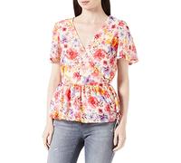 ONLY Onlstar Life Fia S/S Wrap Top Ptm Blusas, Camelia Rosa/AOP: Estrellas de Verano, M para Mujer