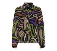 ONLY Onlstar Life L/S Tyla Bow Shirt Ptm Camisa, Twist of Lime/AOP: Vivid Energy, M Mujeres