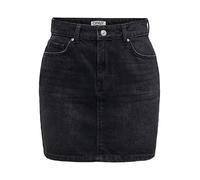 ONLY Onlstella Short Skirt Dnm Azg Noos Falda Vaquera con Bolsillos Traseros, Negro Lavado, XS Mujeres