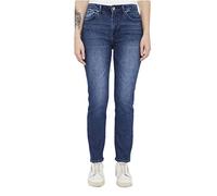 ONLY Onlsui Mid Slim ANK Dnm Pim114 Jeans, Dark Azul Denim, 27W / 32L Mujeres