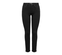 ONLY Onlsui Mid Slim Dnm Pimbox Pantalones Vaqueros, Negro, L / 34L Mujeres